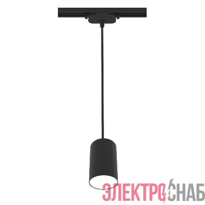 Светильник трековый подвес ARTLINE 55х55х100мм GU10 230В алюм. 2.6кв.м черн.н. Ritter 59928 3