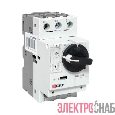 Выключатель автоматический для защиты двигателя GV2P 1-1.6А EKF gv2pm-1.6