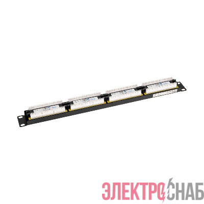 Панель коммутационная 19дюйм 1U 24 порта UTP RJ-45 кат.6 PRO Rexant 02-0234