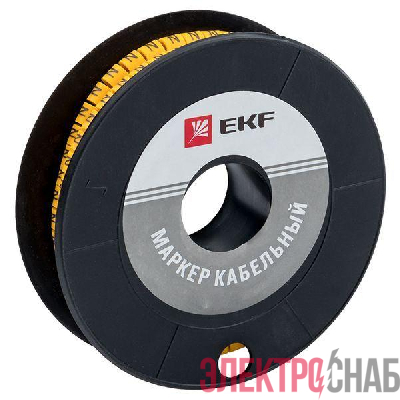 Маркер каб. 2.5кв.мм &amp;amp;quot;N&amp;amp;quot; (ЕС-1) (уп.1000шт) EKF plc-KM-2.5-N