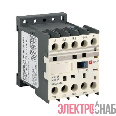 Мини-контактор МКЭ 6А кат. 400В AC 1НО PROxima EKF Mctr-s-6-400