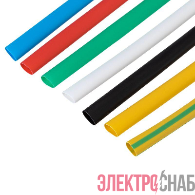 Набор трубок термоусадочных №14 ТУТ нг 5/2.5 7 цветов (уп.21шт по 10см) Rexant 29-0114