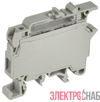 Колодка клеммная CTS-F с предохранителем 4кв.мм сер. IEK YCT14-00-K03-004