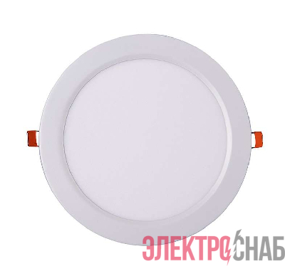 Светильник светодиодный PPL-R WH 24Вт 6500К IP40 d300мм ДВО встраив. ультратонкий кругл. JazzWay 5009776A