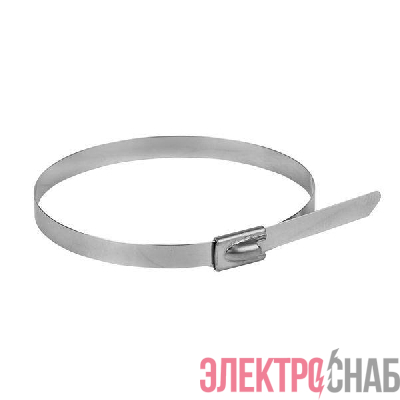 Хомут AISI 304 4.6х200 нерж. сталь FlexLock (уп.10шт) PROxima EKF plc-fl-tss-304-4.6x200-r
