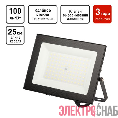 Прожектор светодиодный PRO LPR-062-0-65K-070 70Вт 6500К 7000лм IP65 призма Эра Б0064667