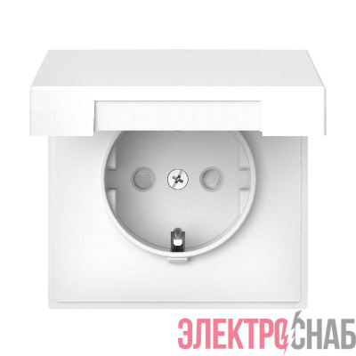 Розетка ArtGallery 16А IP20 с заземл. со шторками с крышкой быстрозажим. клем. механизм лотос SE GAL001346S