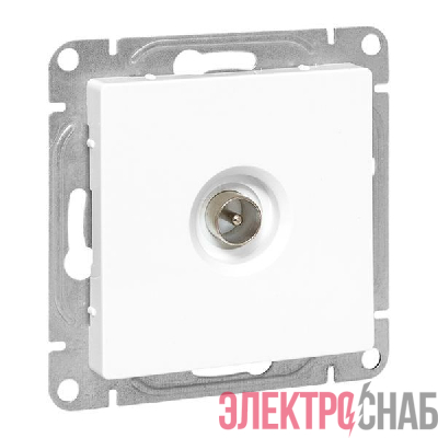 Розетка телевизионная TV 1-м СП Эпика механизм бел. EKF UP1-SOW-TV-1
