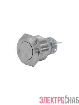 Выключатель кнопочный GQ22-L-11/S 1НО+1НЗ цилиндр d22мм IP65 метал. Электротехник ET020089