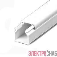 Кабель-канал 12х12 L2000 с двойным замком пластик Урал Пак КК-19012012-200