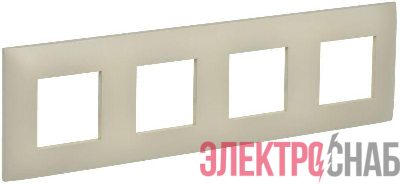 Рамка 4-м SKANDY SK-F01B беж. IEK SK-M42-K10