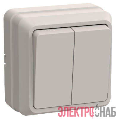 Выключатель 2-кл. ОП Октава 10А IP20 ВС20-2-0-ОКм крем. GENERICA EVO20-K33-10-DC