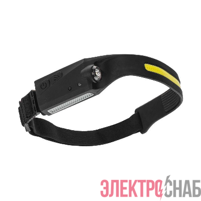 Фонарь налобный с датчиком движения и аккумулятором Rexant 75-8008