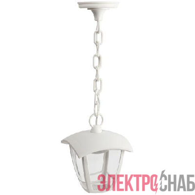 Светильник светодиодный садово-парковый ДСУ 07-8-001 Марсель 8Вт 3000К IP44 4 гранный подвесной бел. Эра Б0064294