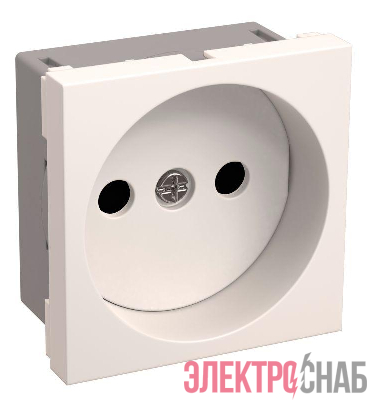 Розетка 1-м 2мод. РКС-20-20-П-К 10А IP20 45х45 без заземл. бел. PRIMER IEK CKK-40D-RSB2-K01-K