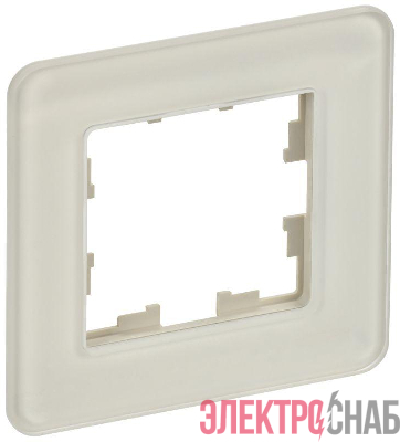 Рамка 1-м BRITE РУ-1-2-Бр стекло песчан. RE IEK BR-M12-G-41-K98