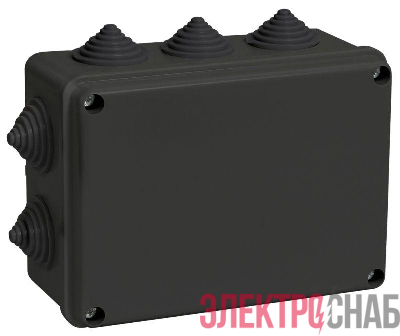 Коробка распаячная ОП 150х110х70 IP44 КМ41241 10 гермовводов черн. IEK UKO11-150-110-070-K02-44