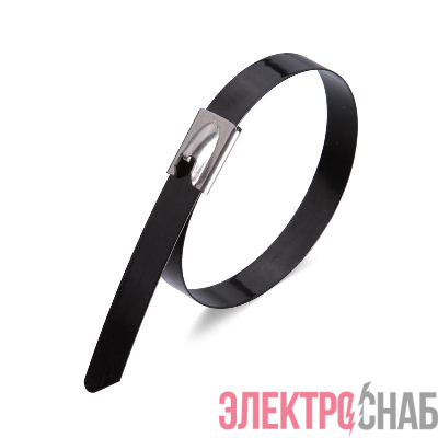 Хомут кабельный СКС-П (316) 7.9х400 стальной с покрытием (уп.100шт) Fortisflex 74903