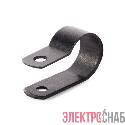 Скоба СНК 16 пластик. черн. (уп.100шт) Fortisflex 103932