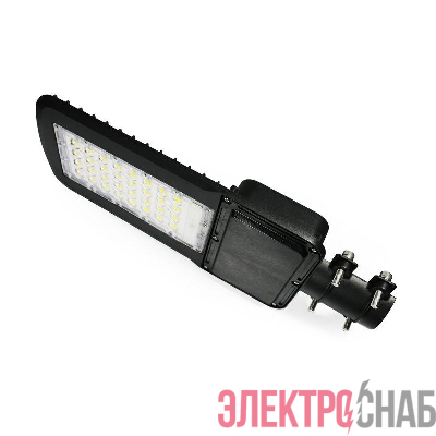 Светильник светодиодный Qplus 30Вт 5000К IP65 3600лм 120-260В 370х145х45мм ДКУ уличный консольный КСС Ш черн. GAUSS 629535330