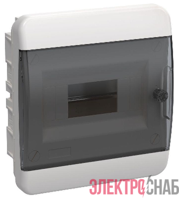 Корпус пластиковый ЩРВ-П-8 IP41 черн. прозр. дверь TEKFOR IEK TF5-KP12-V-08-41-K01-K03