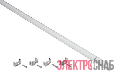 Профиль алюминиевый для LED ленты 1616 накладной угл. опал (дл.2м) компл. аксессуров IEK LSADD1616-SET1-2-N3-1-12