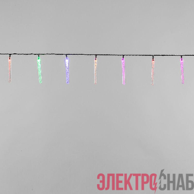 Гирлянда светодиодная "Палочки с пузырьками" 2м 20 палочек 20LED мультиколор RGB 1.5Вт IP20 Neon-Night 303-037