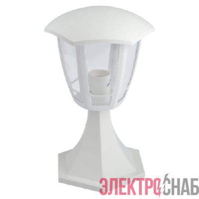 Светильник светодиодный садово-парковый ДТУ 07-8-003 Валенсия 1 8Вт 3000К IP44 6 гранный напольный бел. Эра Б0064302