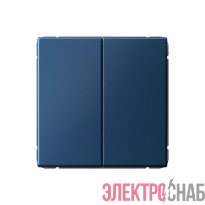 Выключатель кнопочный 2-кл. ArtGallery (сх. 2) 10А механизм аквамарин SE GAL001117