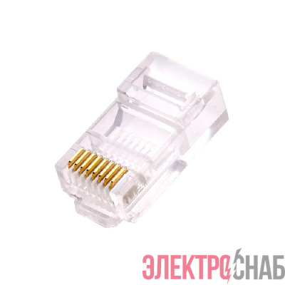 Коннектор RJ45(8P8C) кат.6 неэкранир. универс. (уп.100шт) TOKOV ELECTRIC TKE-CNR-623-UTP
