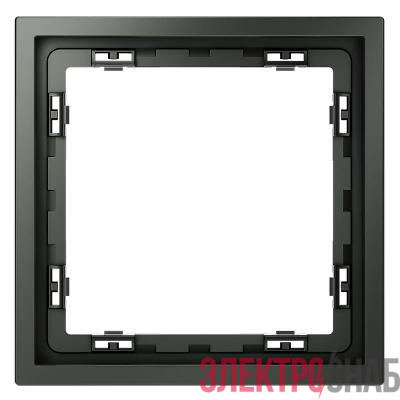 Рамка 1-м S70 пластик. титан Voltum VLS100106