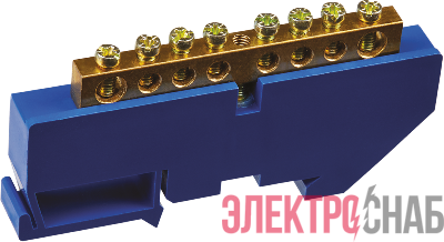 Шина нулевая на DIN-изоляторе 6х9-8 Navigator 71153