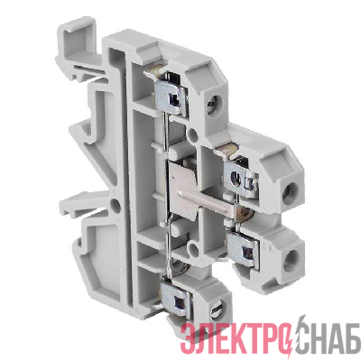 Колодка клеммная JXB-4/35 двойн. тип L сер. PROxima EKF plc-jxb-2-4/35L-gy