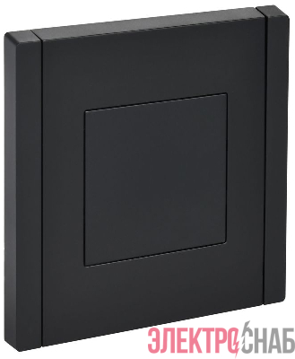 Заглушка с суппортом FORTE&PIANO FP141 черн. IEK FP-PL10-K02