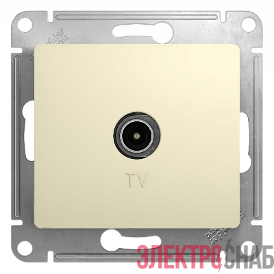Розетка телевизионная TV Glossa коннектор механизм беж. SE GSL000293