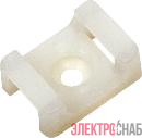Площадка под хомуты PCP-S 22х16-100WH с монтажн. отверст. PA6.6 бел. (уп.100шт) JazzWay 5055186