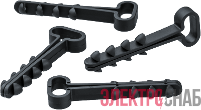 Дюбель-хомут для плоского кабеля 93 754 NCU-F-6-12-45-100-BL (уп.100шт) NAVIGATOR 93754