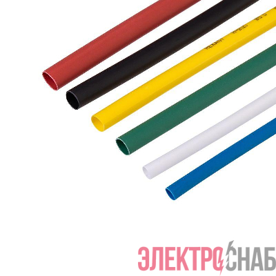 Набор трубок термоусадочных №1 AUTO ТУТ нг (уп.10шт по 10см) Rexant 29-0101