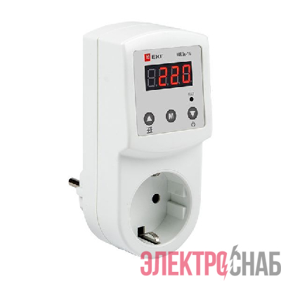 Реле напряжения цифровое розеточное MRVs-16 PROxima EKF MRVs-16