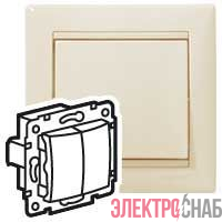 Выключатель 2-кл. СП Valena 10А IP31 механизм сл. кость (DIY-упак.) IEK 695605