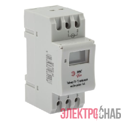 Таймер PRO NO-903-40 ТЭ-15 цифровой на Din-рейку 16А Эра Б0050656