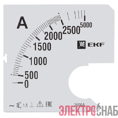 Шкала сменная для A961 2500/5А-1.5 PROxima EKF s-a961-2500