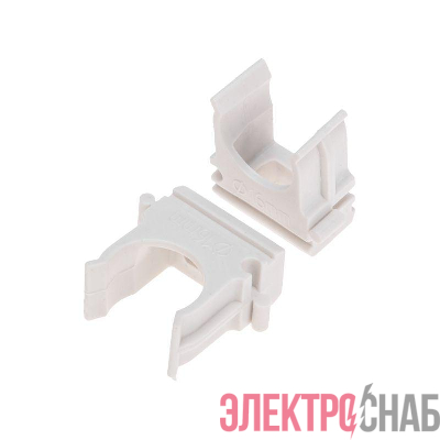 Держатель для труб (клипса) d16мм бел. (уп.100шт) Rexant 28-0116-6