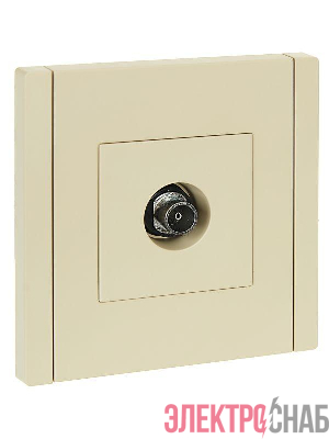 Розетка TV оконечная FORTE&PIANO FP428 ваниль IEK FP-A10-O-K10