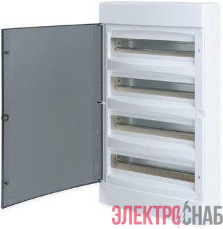 Щит распределительный навесной Unix 4х18мод. IP41 бел. дверь PROxima EKF ux-4x18-nw