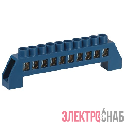 Шина N ноль в изоляторе ШНИ-8х12-10-Д син. NO-224-64 Эра Б0062921