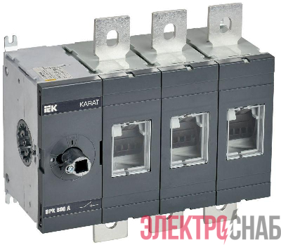 Выключатель-разъединитель ВРК 3п 800А без рукоятки KARAT IEK KA-VR10-3-0800