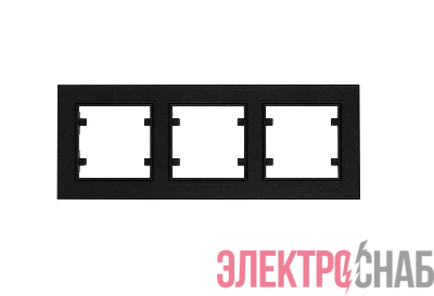Рамка тройная горизонтальная Karea черн. Makel 56054703