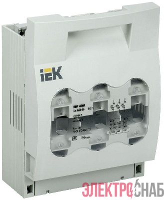 Выключатель-разъединитель-предохранитель 400А IEK SRP-30-3-400