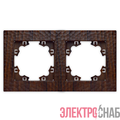 Рамка 2-м Афина фактурная универс. венге Universal A10044-V